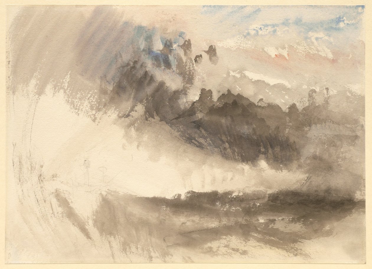 Nebe a moře od Joseph Mallord William Turner
