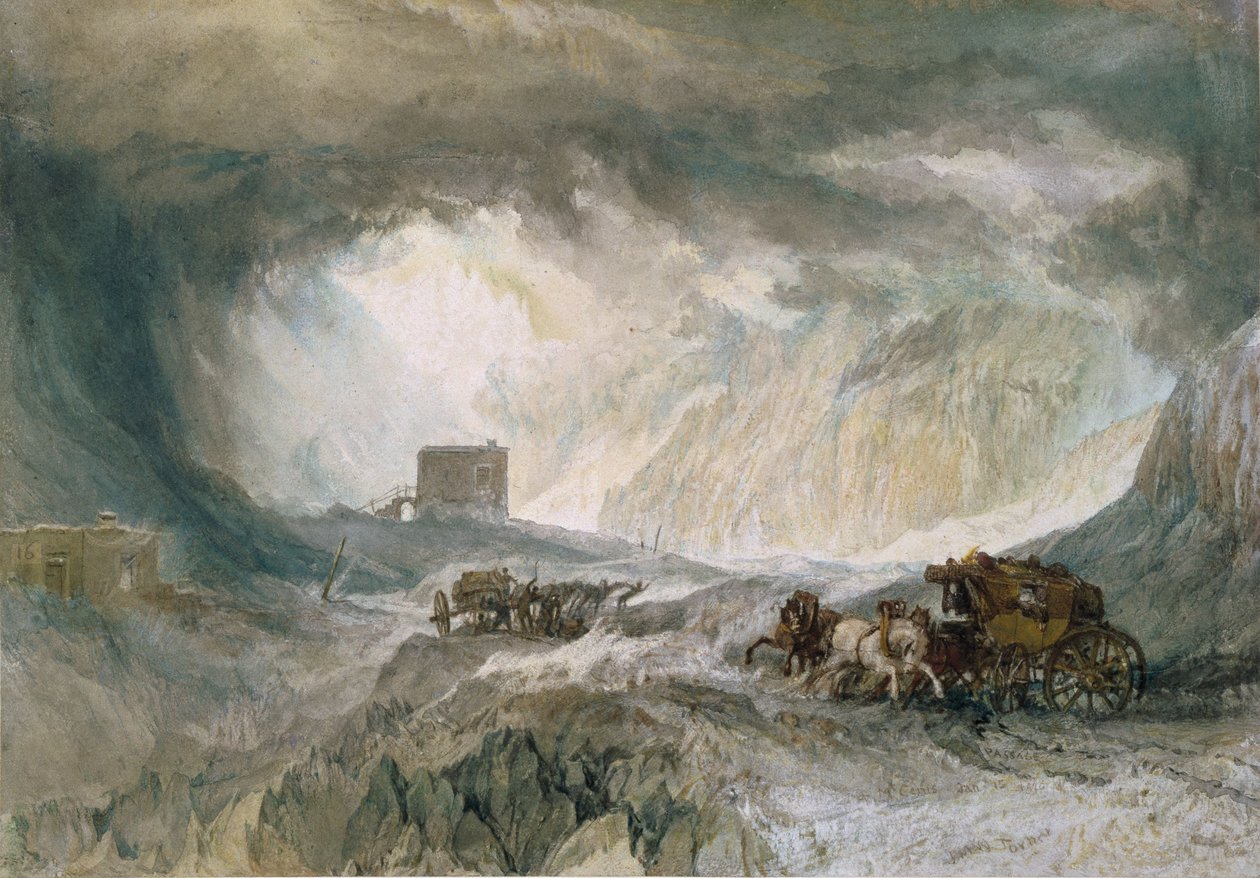 Sněhová bouře, Mont Cenis, 1820 od Joseph Mallord William Turner