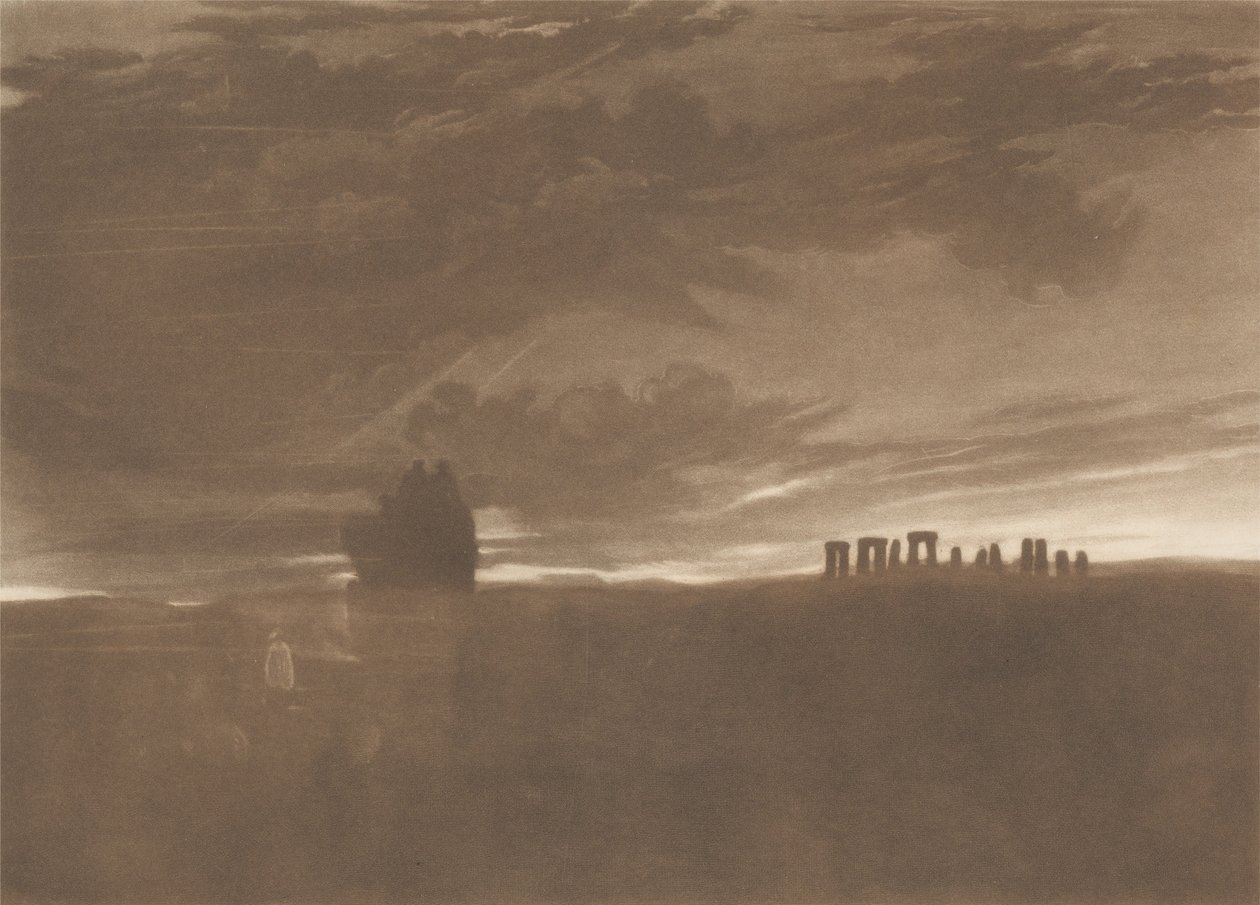 Stonehenge za svítání od Joseph Mallord William Turner