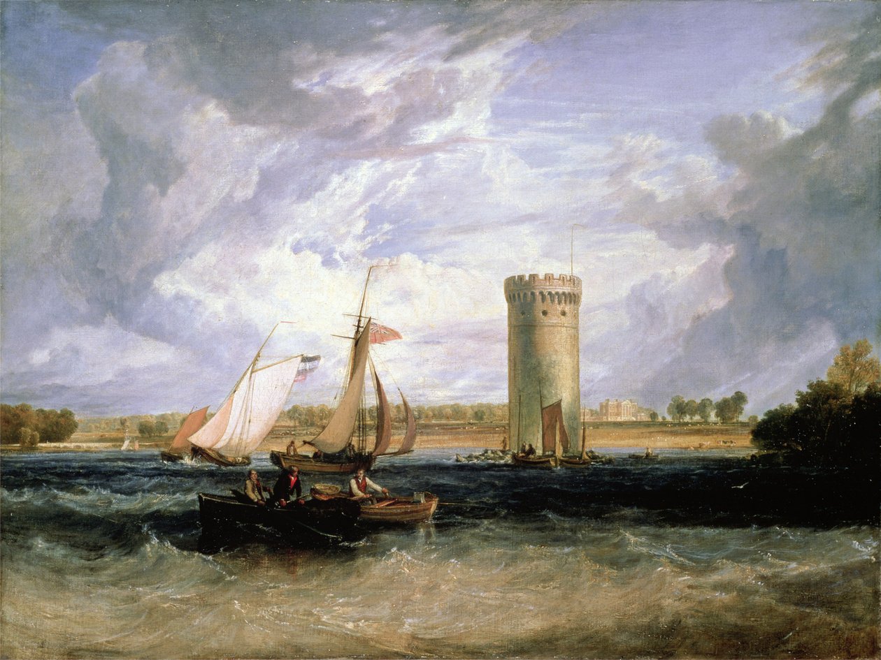 Tabley, sídlo sira J.F. Leicester Bt.: Windy Day od Joseph Mallord William Turner