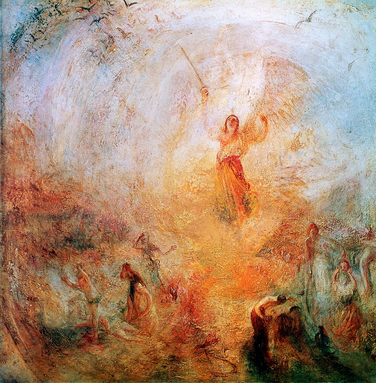 Anděl stojící na slunci, 1846 od Joseph Mallord William Turner
