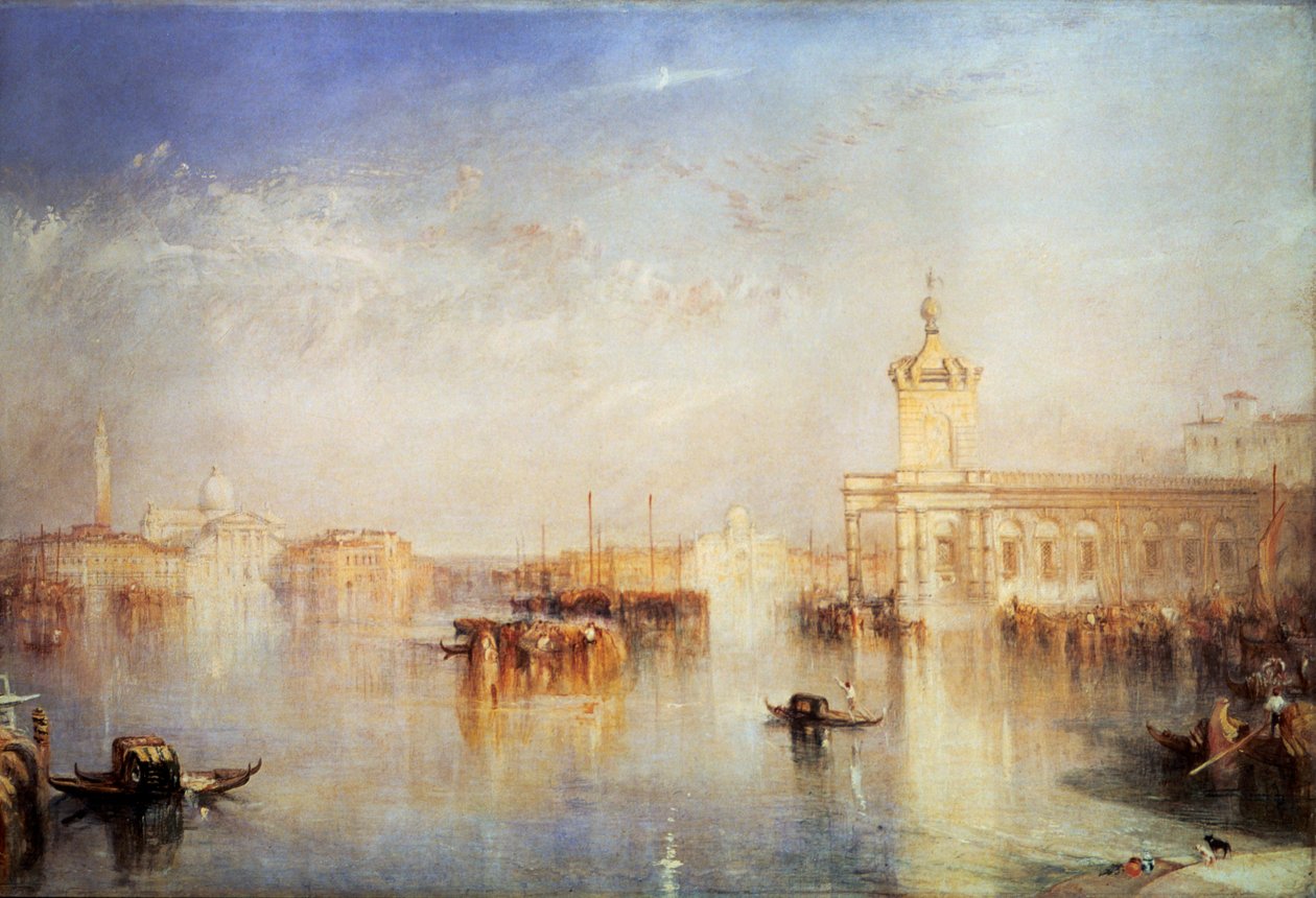 Dogana, San Giorgio, Citella, od schodů Evropy, Benátky, 1842. od Joseph Mallord William Turner