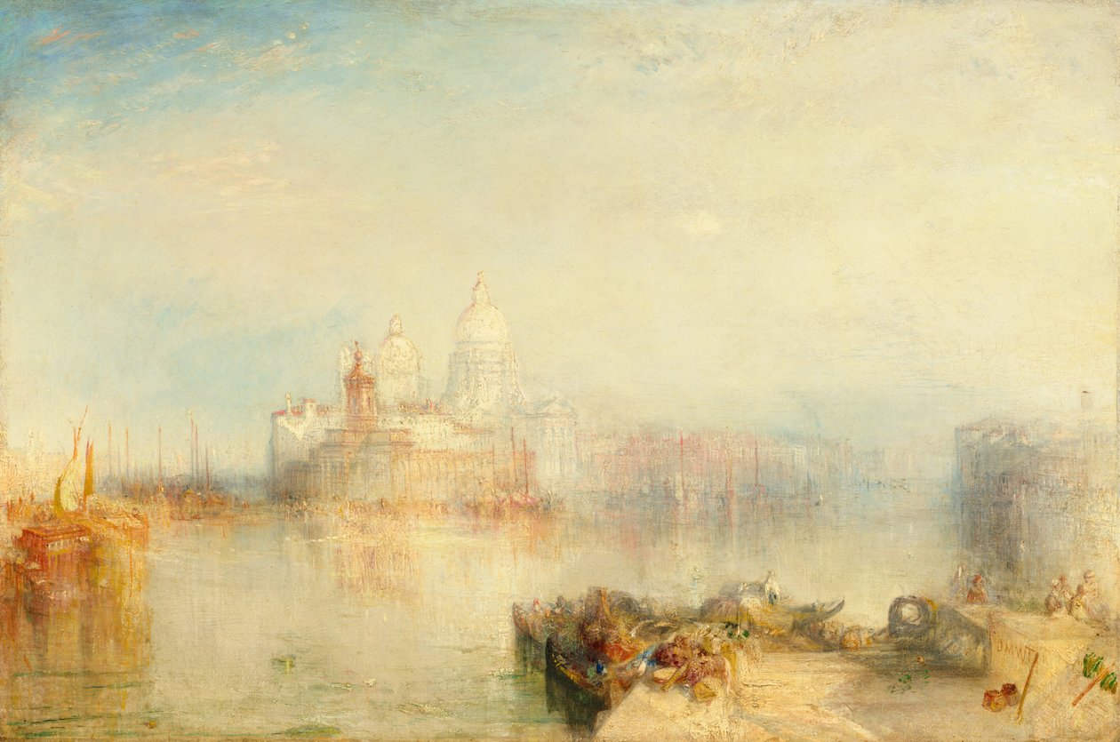 Dogana a Santa Maria della Salute, Benátky od Joseph Mallord William Turner