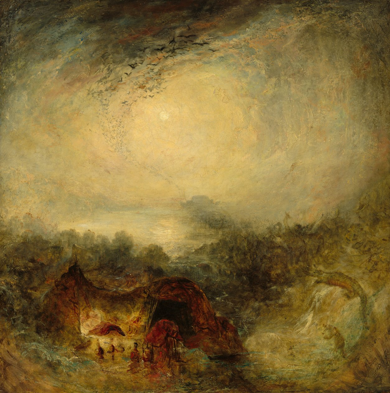 Večer potopy od Joseph Mallord William Turner