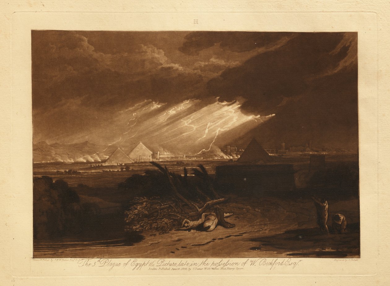 Pátá egyptská rána od Joseph Mallord William Turner