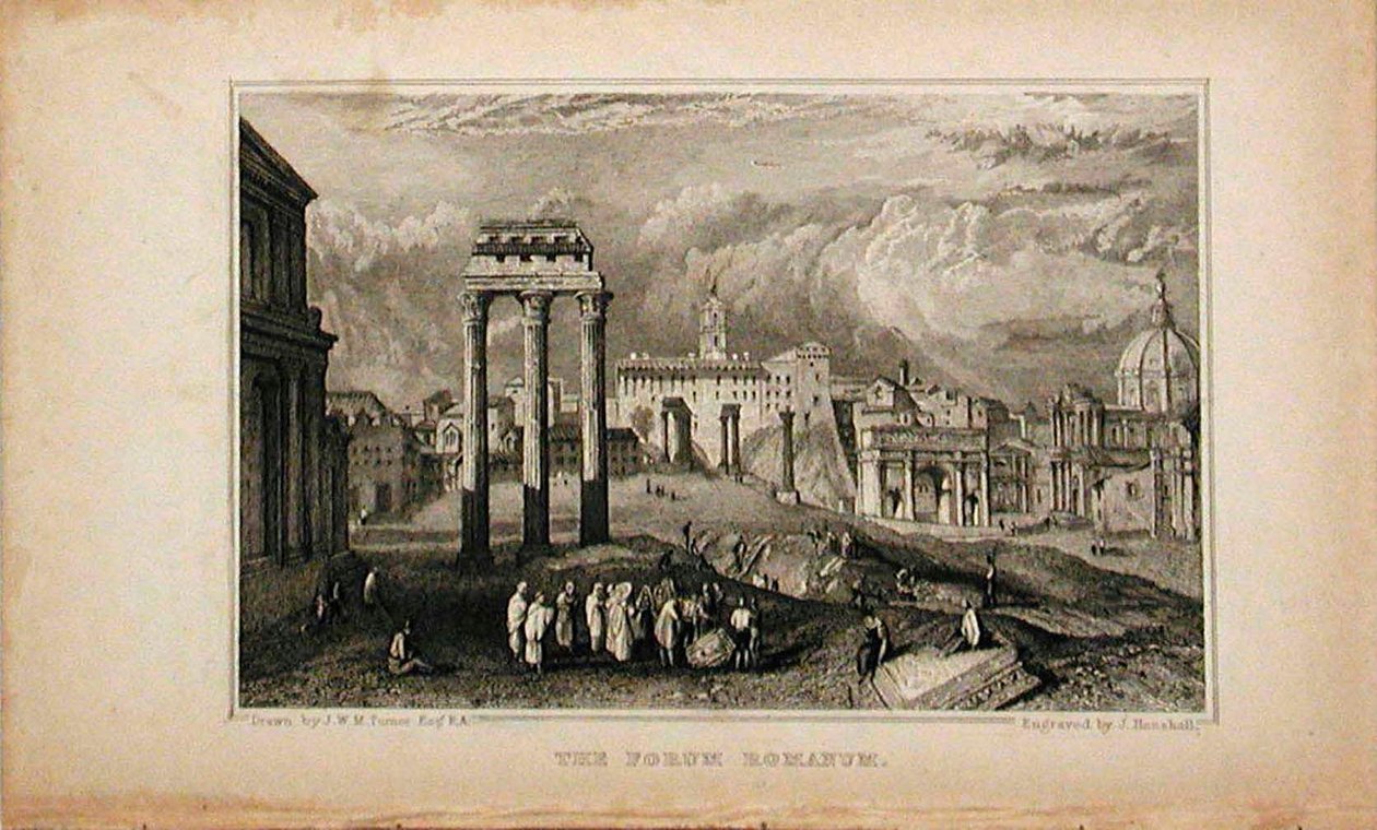 Římské fórum od Joseph Mallord William Turner