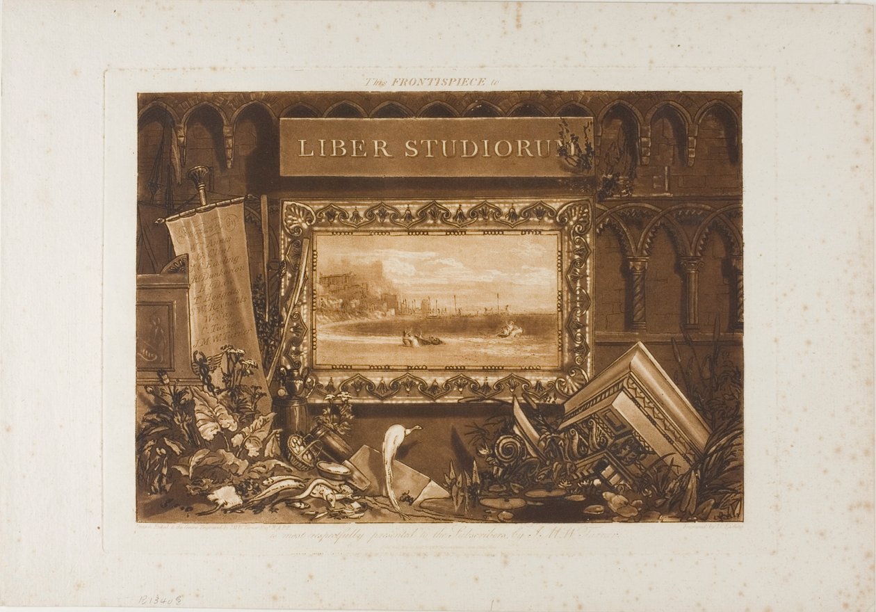 Přední část Liber Studiorum od Joseph Mallord William Turner