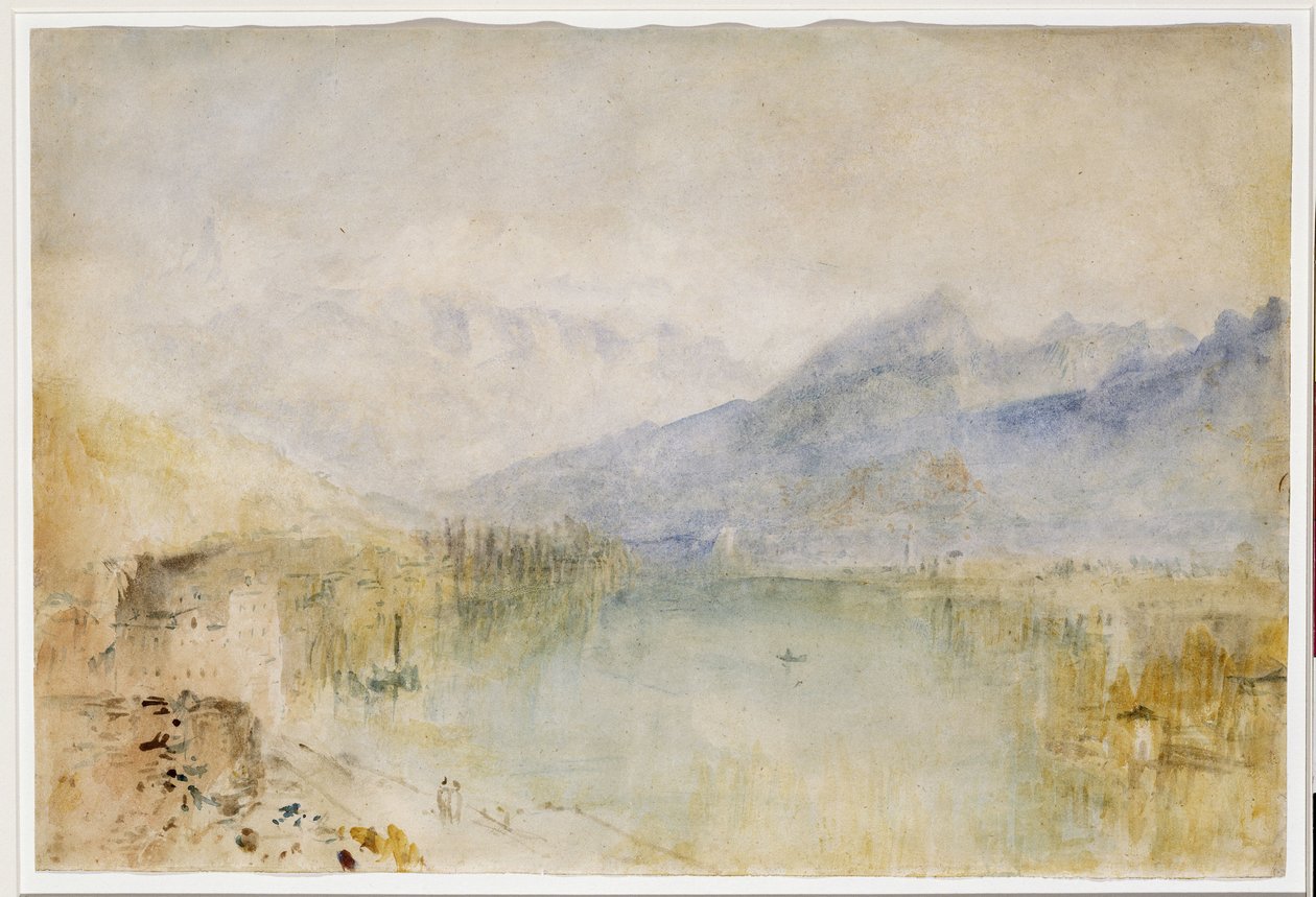 Jezero Thun, kolem roku 1844 od Joseph Mallord William Turner