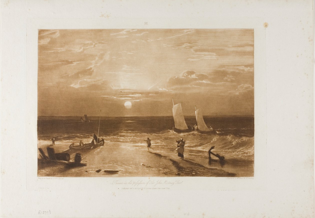 The Midmay Sea-Piece, deska 40 od LIber Studiorum od Joseph Mallord William Turner