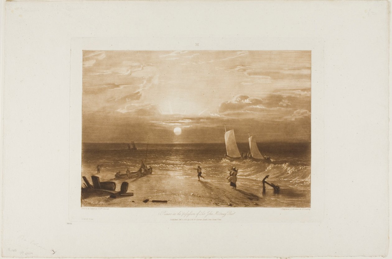 The Mildmay Sea-Piece, deska 40 od Liber Studiorum od Joseph Mallord William Turner
