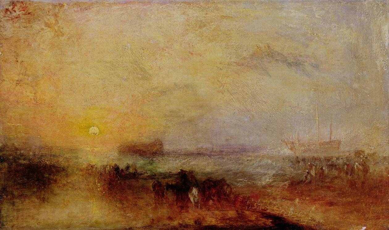 Ráno po ztroskotání, asi 1835-40 (olej na plátně) od Joseph Mallord William Turner