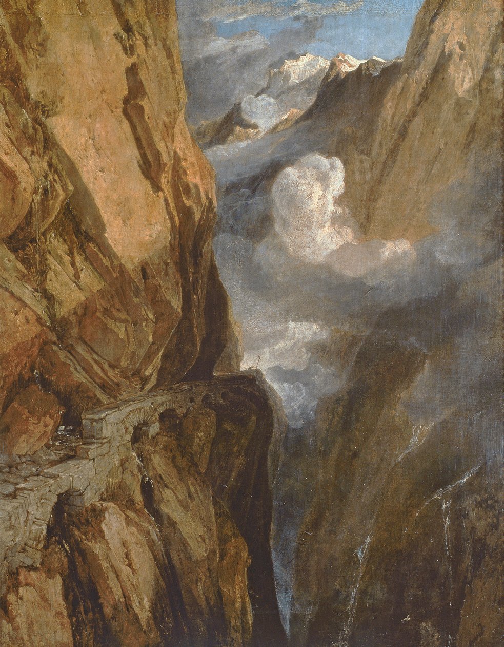Průsmyk svatého Gottharda, Švýcarsko, 1803-04 od Joseph Mallord William Turner