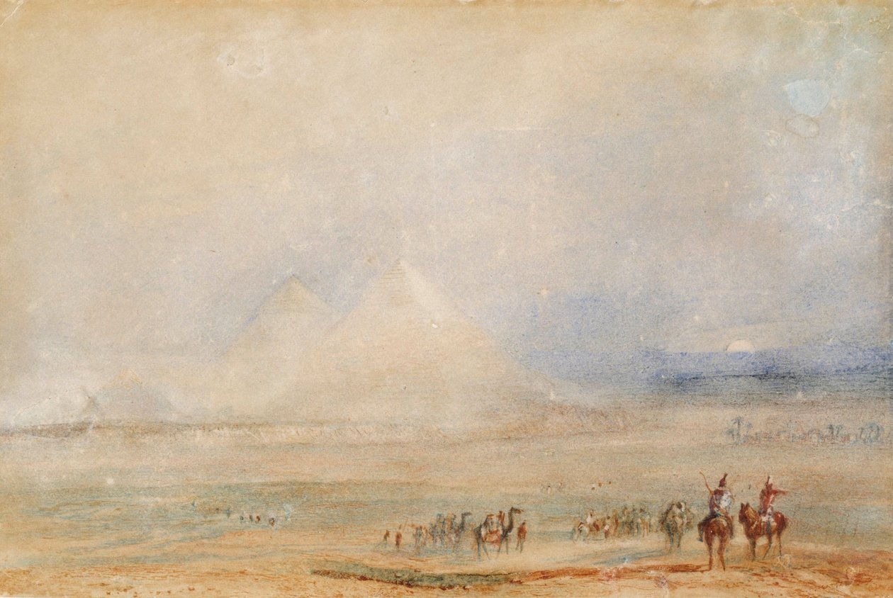 Pyramidy v Gíze od Joseph Mallord William Turner