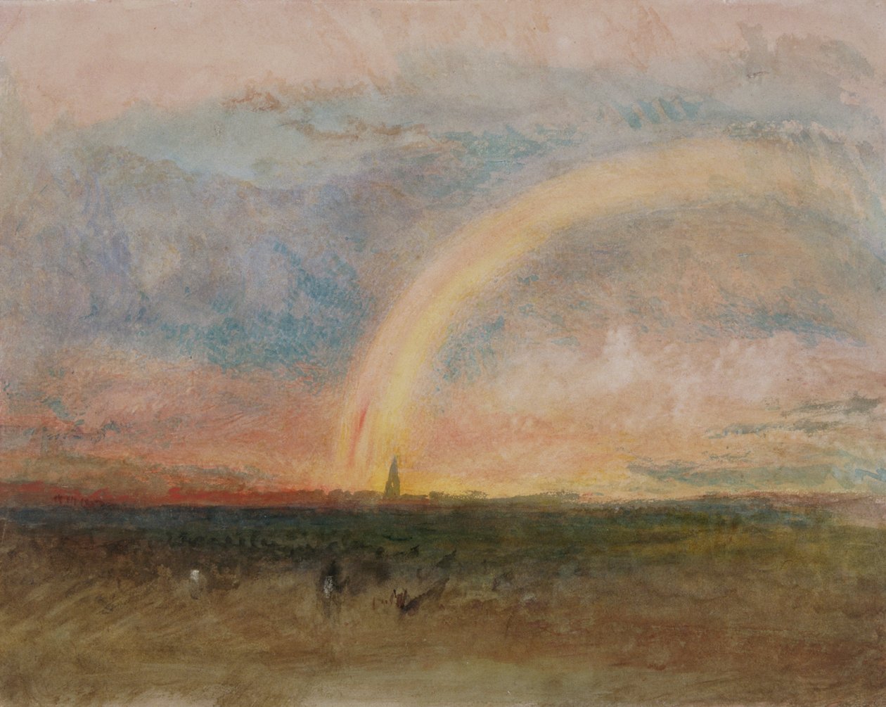 Duha, asi 1835 (akvarel na papíře) od Joseph Mallord William Turner