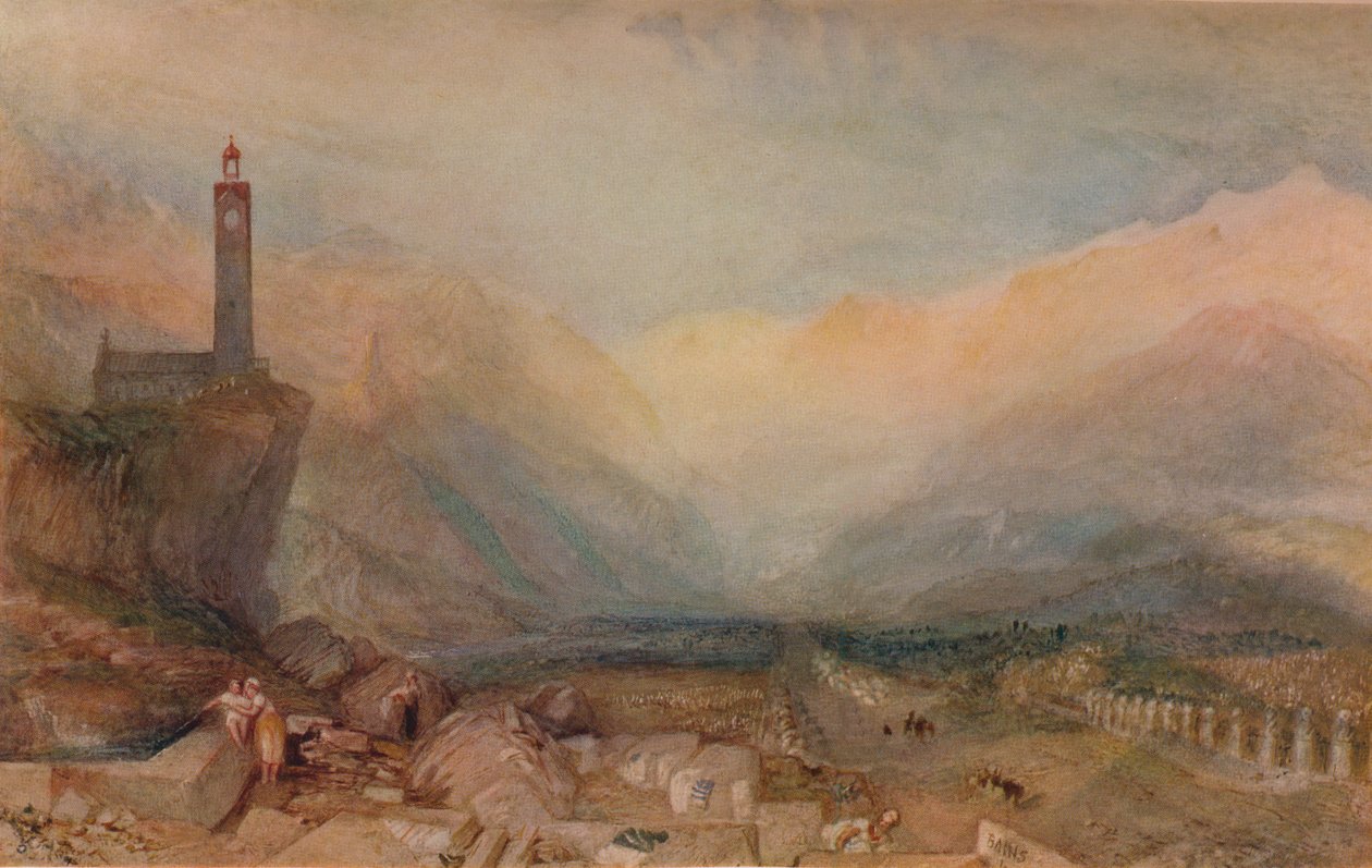 Průsmyk Splugen, c1841, 1938 od Joseph Mallord William Turner