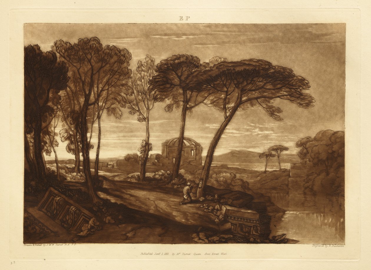 Chrám Minervy Medicy od Joseph Mallord William Turner