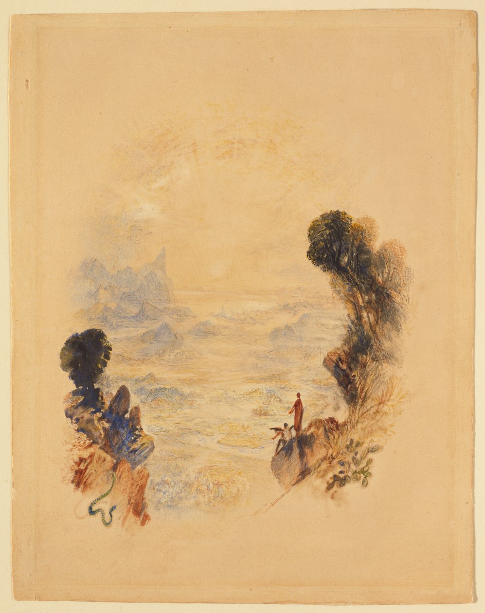 Pokušení Krista na hoře od Joseph Mallord William Turner