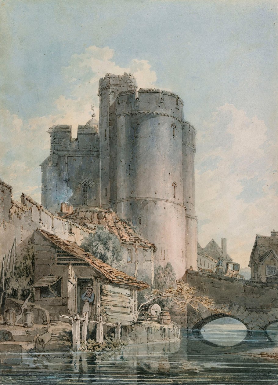 Západní brána, Canterbury, Kent od Joseph Mallord William Turner