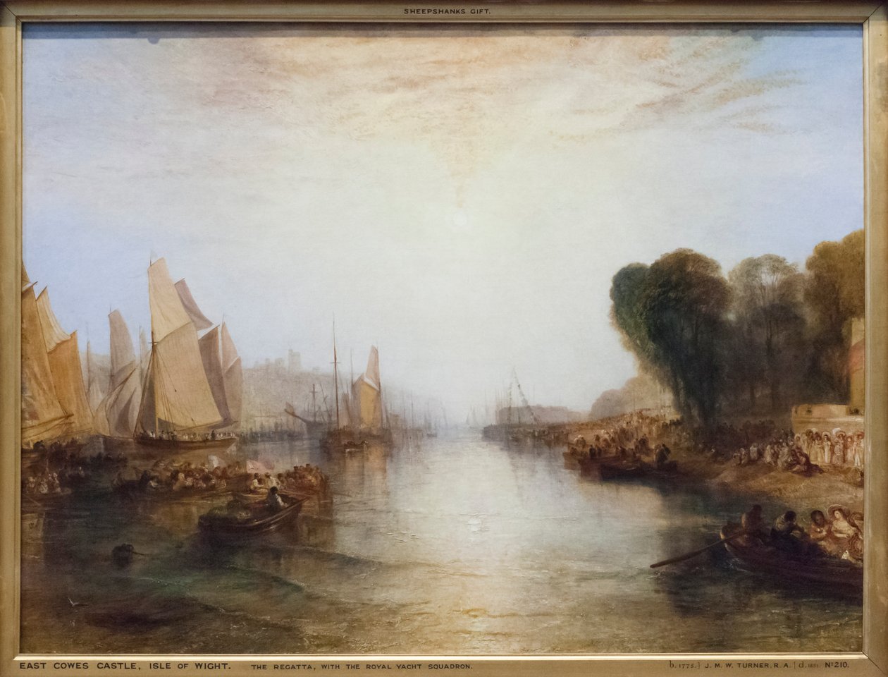 Regata s královskou jachtařskou eskadrou od Joseph Mallord William Turner