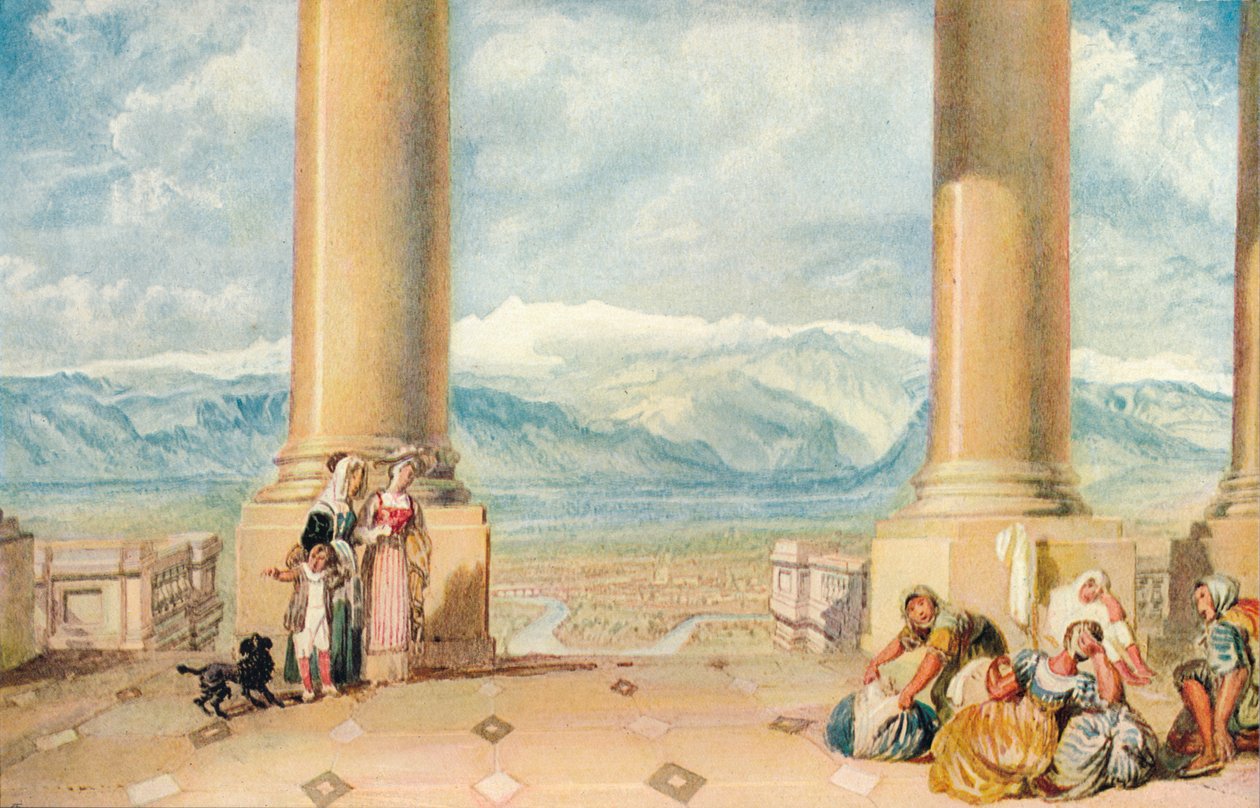 Turín: Z kostela Superga, 1909 od Joseph Mallord William Turner
