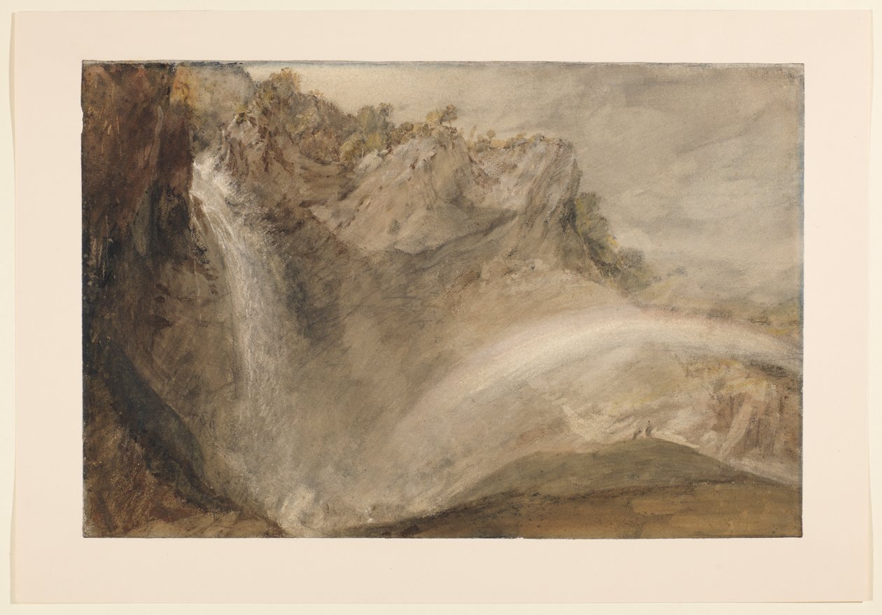 Horní vodopády Reichenbach, 1802 od Joseph Mallord William Turner