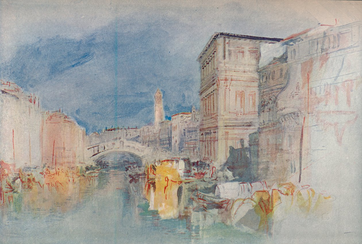 Benátky: Casa Grimani a Rialto, 1909 od Joseph Mallord William Turner