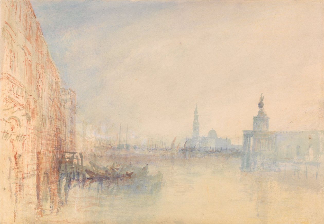 Benátky, ústí Velkého kanálu od Joseph Mallord William Turner
