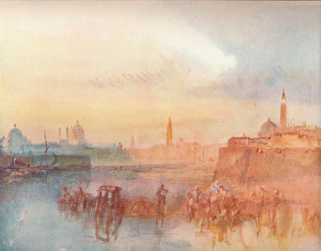 Benátky: Pozdrav od S. Giorgio Maggiore, 1909 od Joseph Mallord William Turner