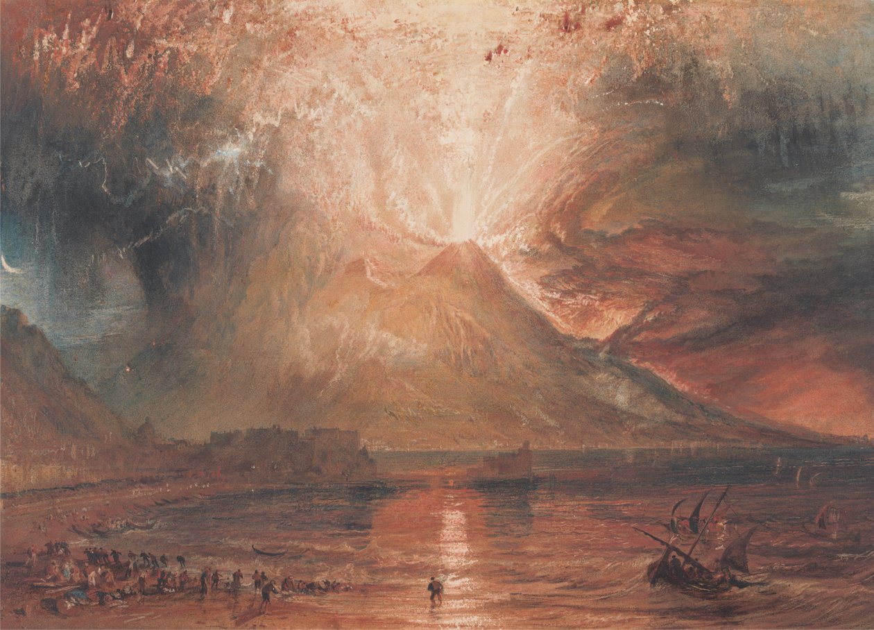 Vesuv při erupci od Joseph Mallord William Turner