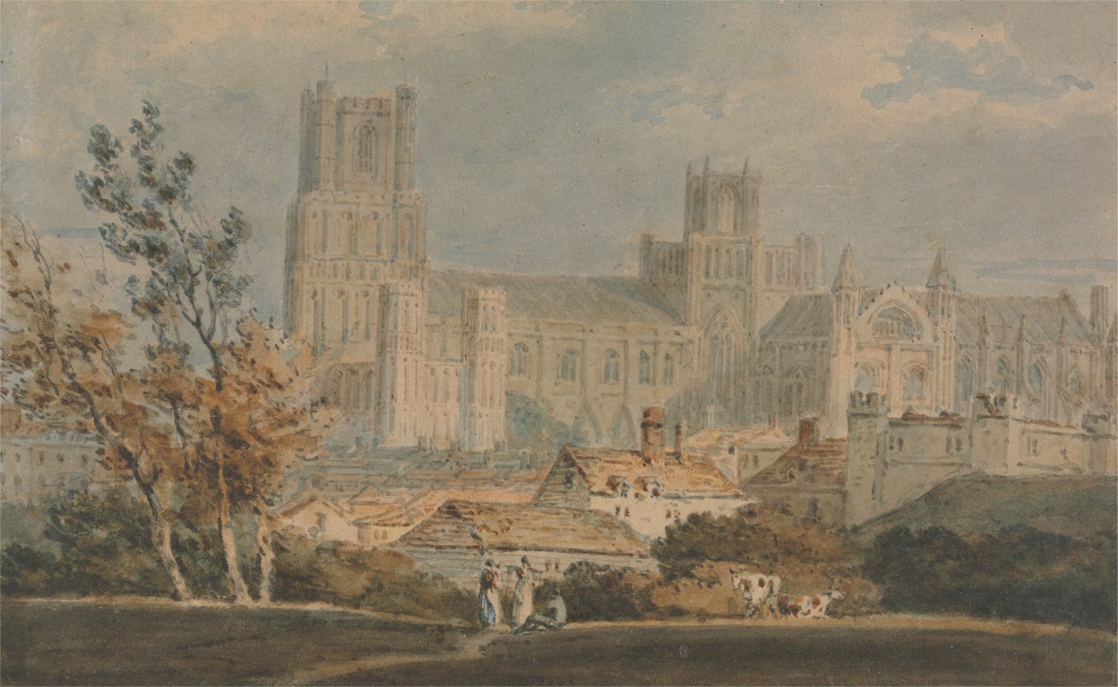 Pohled na katedrálu Ely od Joseph Mallord William Turner