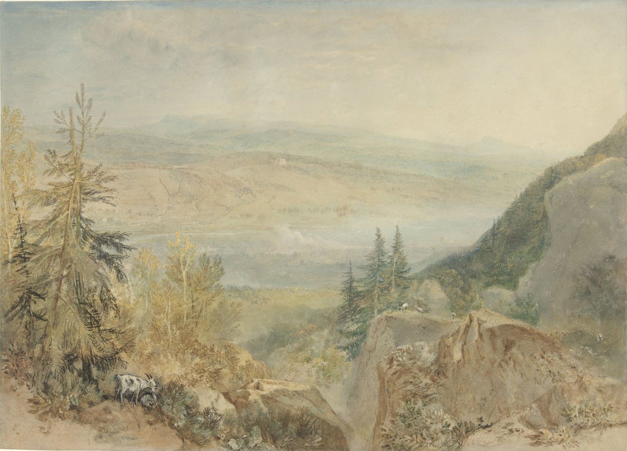 Pohled na Farnley Hall v Yorkshire Pohled na Farnley Hall v údolí Wharfe v Yorkshire od Joseph Mallord William Turner