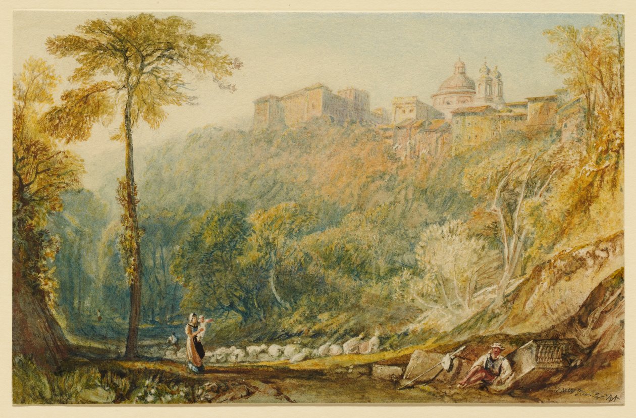 Pohled na La Riccia (Ariccia) od Joseph Mallord William Turner