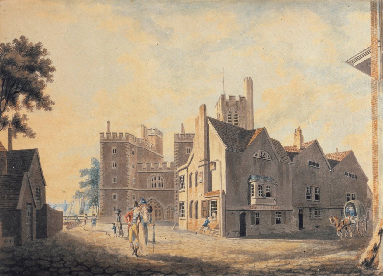 Pohled na arcibiskupský palác v Lambethu od Joseph Mallord William Turner