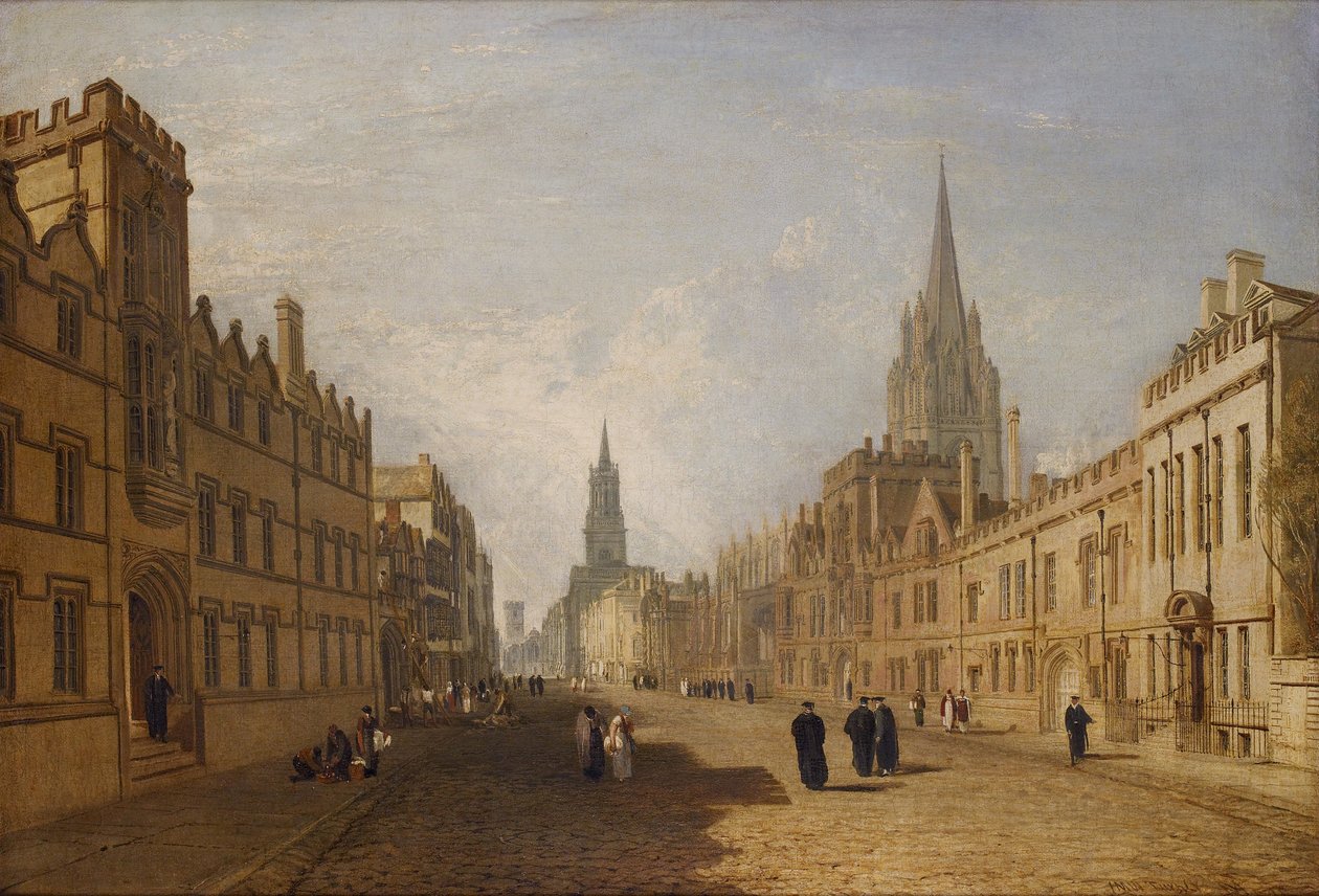 Näkymä High Streetille, Oxford od Joseph Mallord William Turner