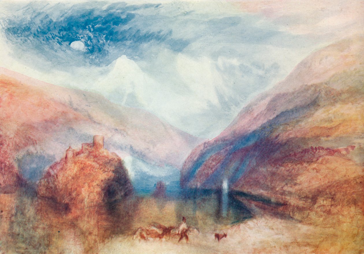 Pohled na jezero Brienz, 19. století, 1910 od Joseph Mallord William Turner