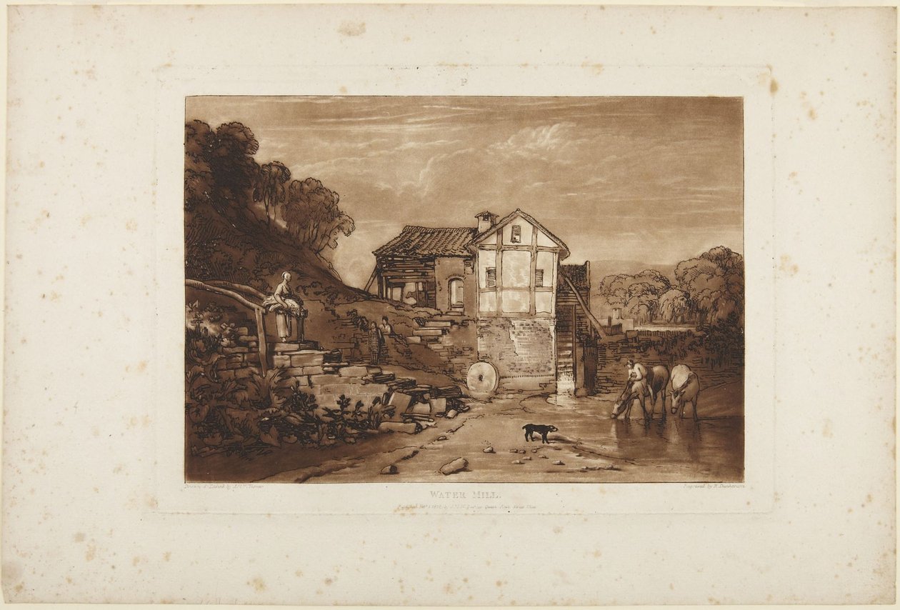 Vodní mlýn od Joseph Mallord William Turner