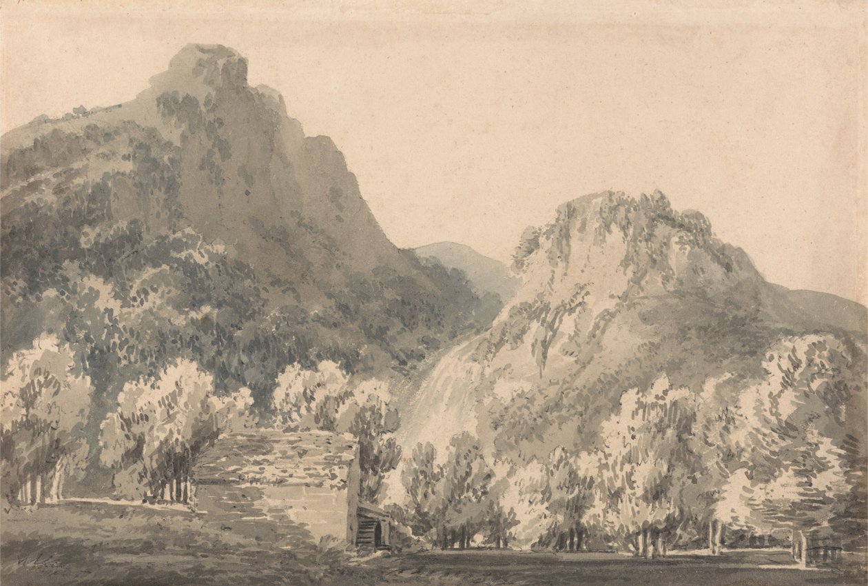 Vodopád Lodore, Cumberland od Joseph Mallord William Turner
