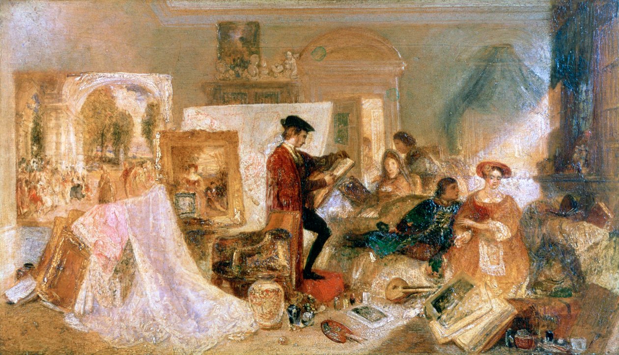 Watteau Study by Fresnoys Rules, 1831 od Joseph Mallord William Turner