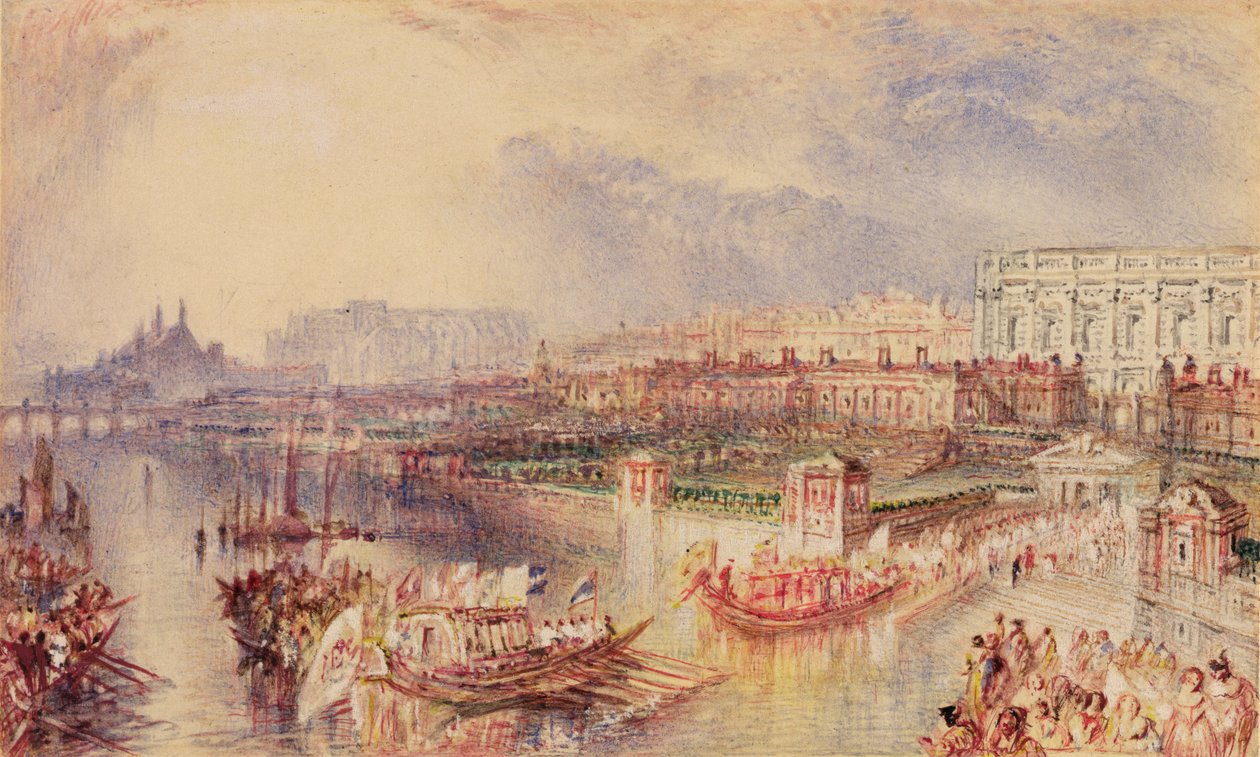 Whitehall, n. 1835 (akvarelli paperille) od Joseph Mallord William Turner