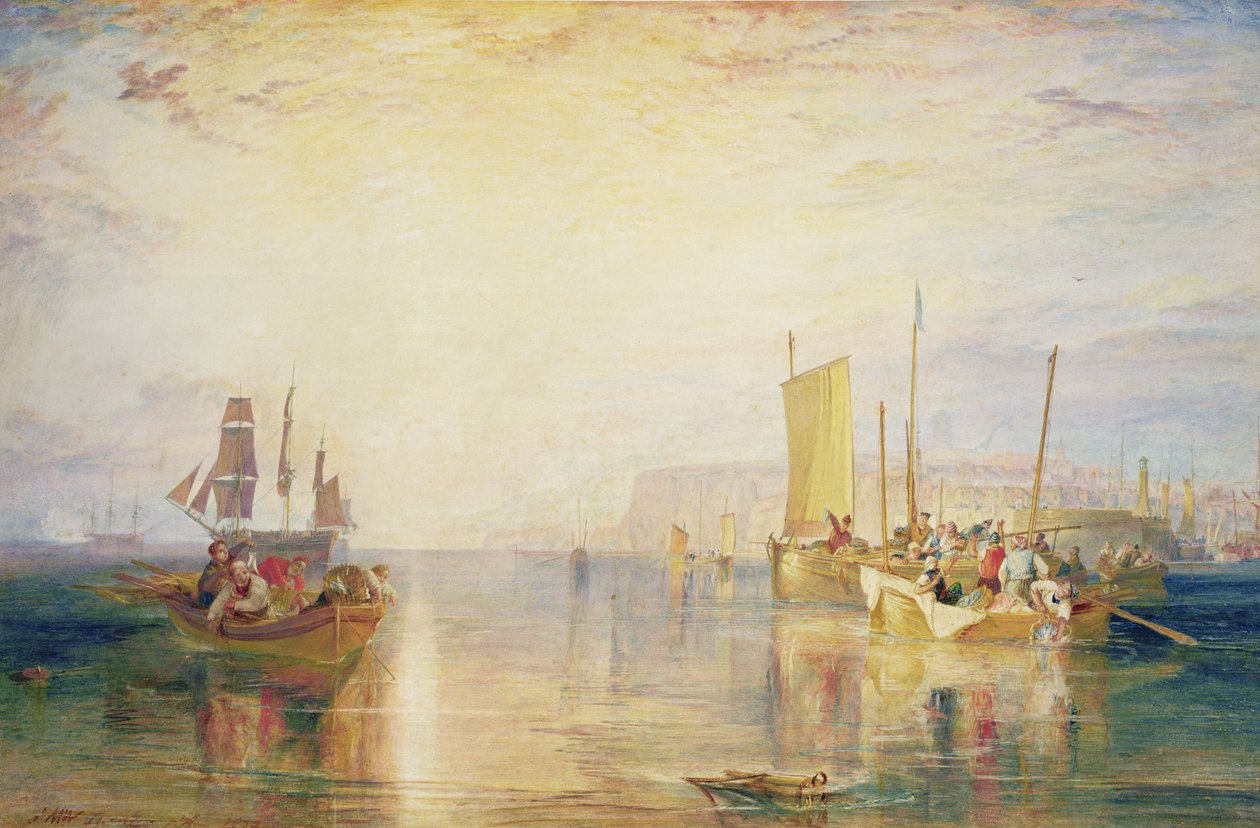 Whiting Fishing off Margate, 1823 (wc na papíře) od Joseph Mallord William Turner