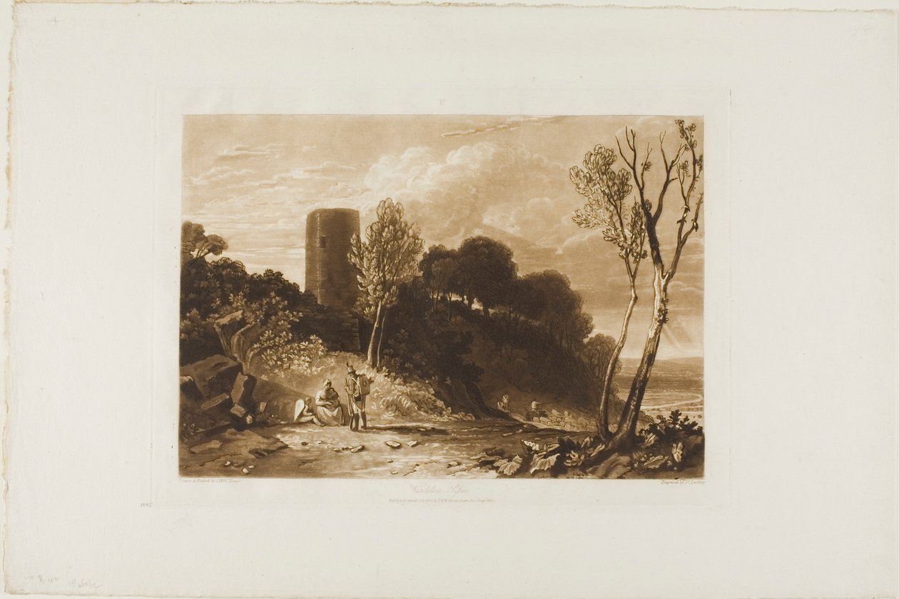 Winchelsea, Sussex, deska 42 z Book of Studies od Joseph Mallord William Turner
