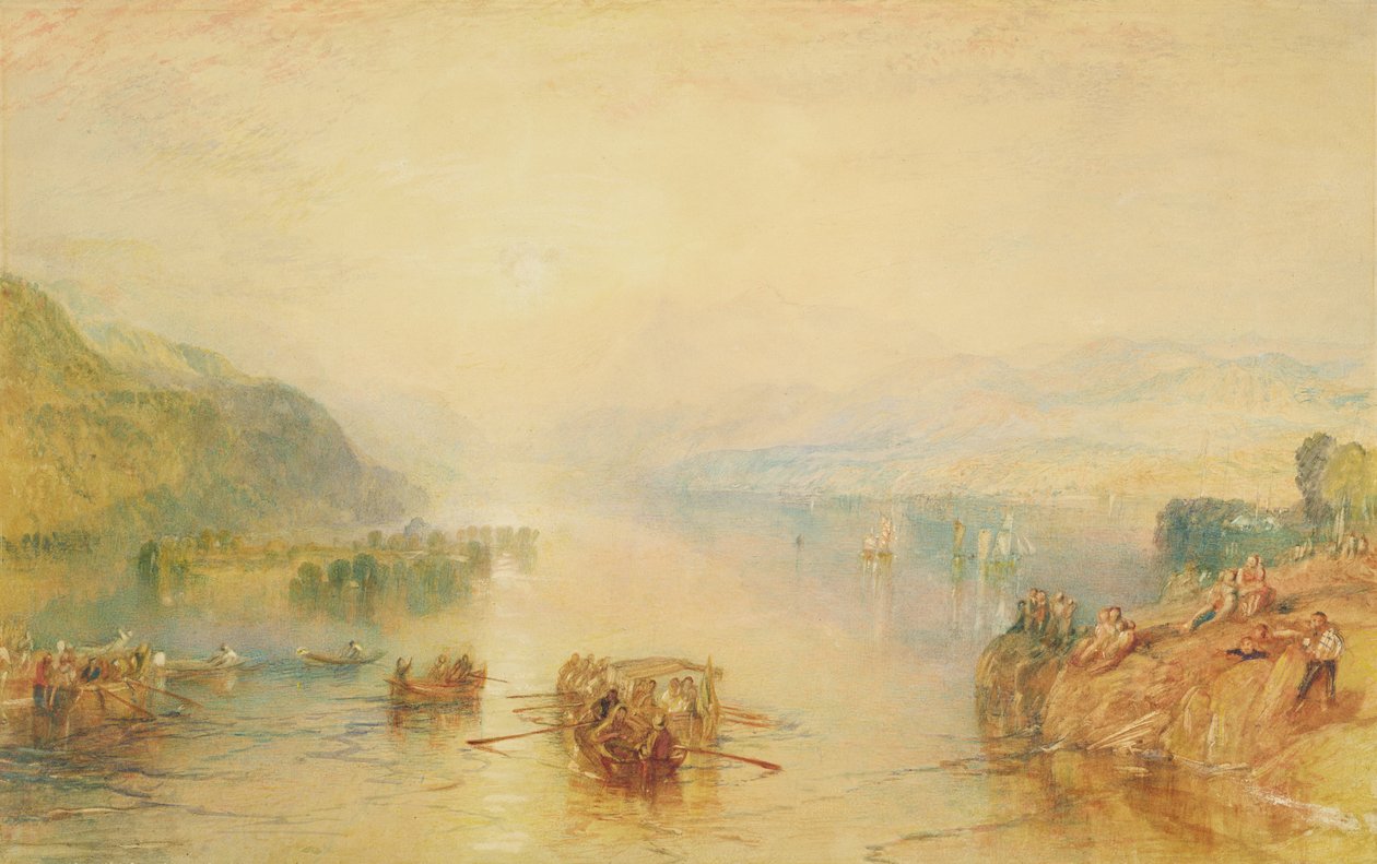 Windermere, Westmorland (akvarel na papíře) od Joseph Mallord William Turner