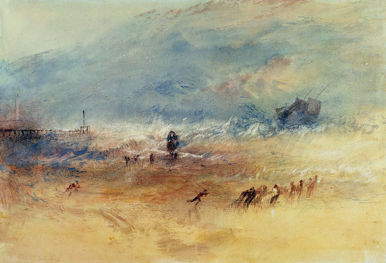 Yarmouth Sands, cca 1840 (akvarel na papíře) od Joseph Mallord William Turner
