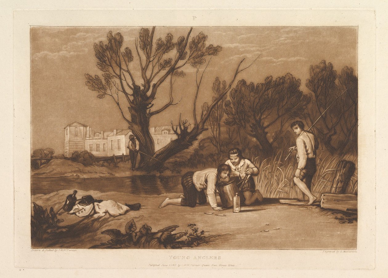 Young Anglers Book of Studies, část 7, 1. června 1811 od Joseph Mallord William Turner