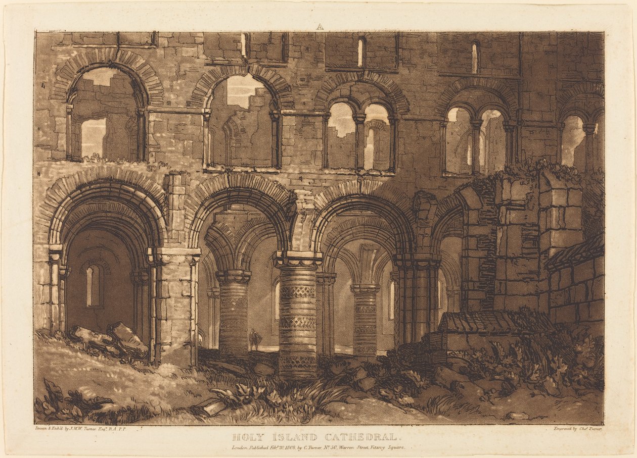 Katedrála svatého ostrova od Joseph Mallord William Turner and Charles Turner