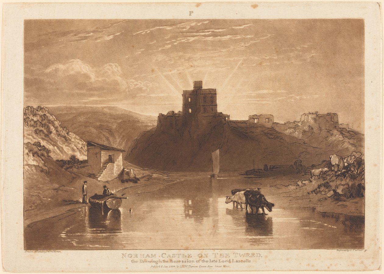 Hrad Norham od Joseph Mallord William Turner and Charles Turner