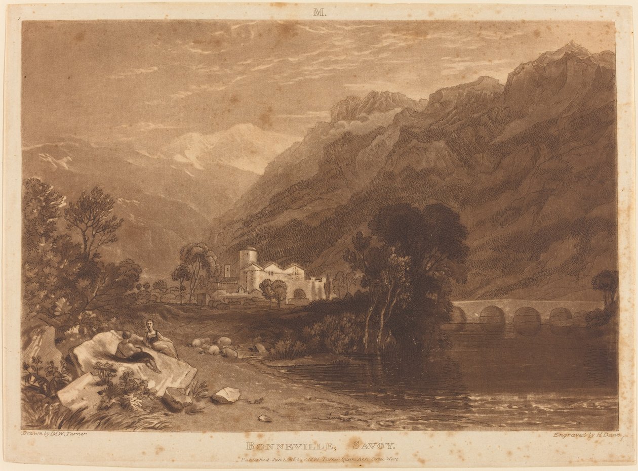 Bonneville od Joseph Mallord William Turner and Henry Edward Dawe