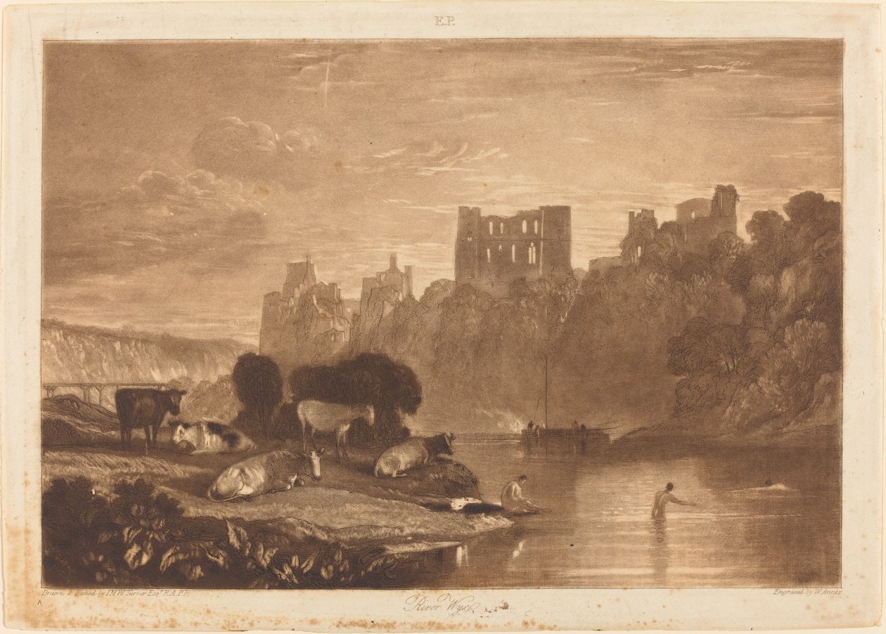 Řeka Wye od Joseph Mallord William Turner and W.T. Annis