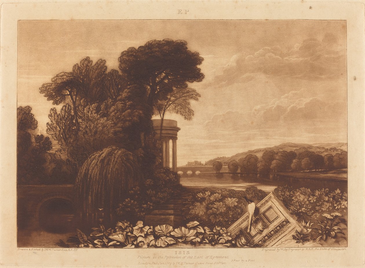 Isis od Joseph Mallord William Turner and William Say