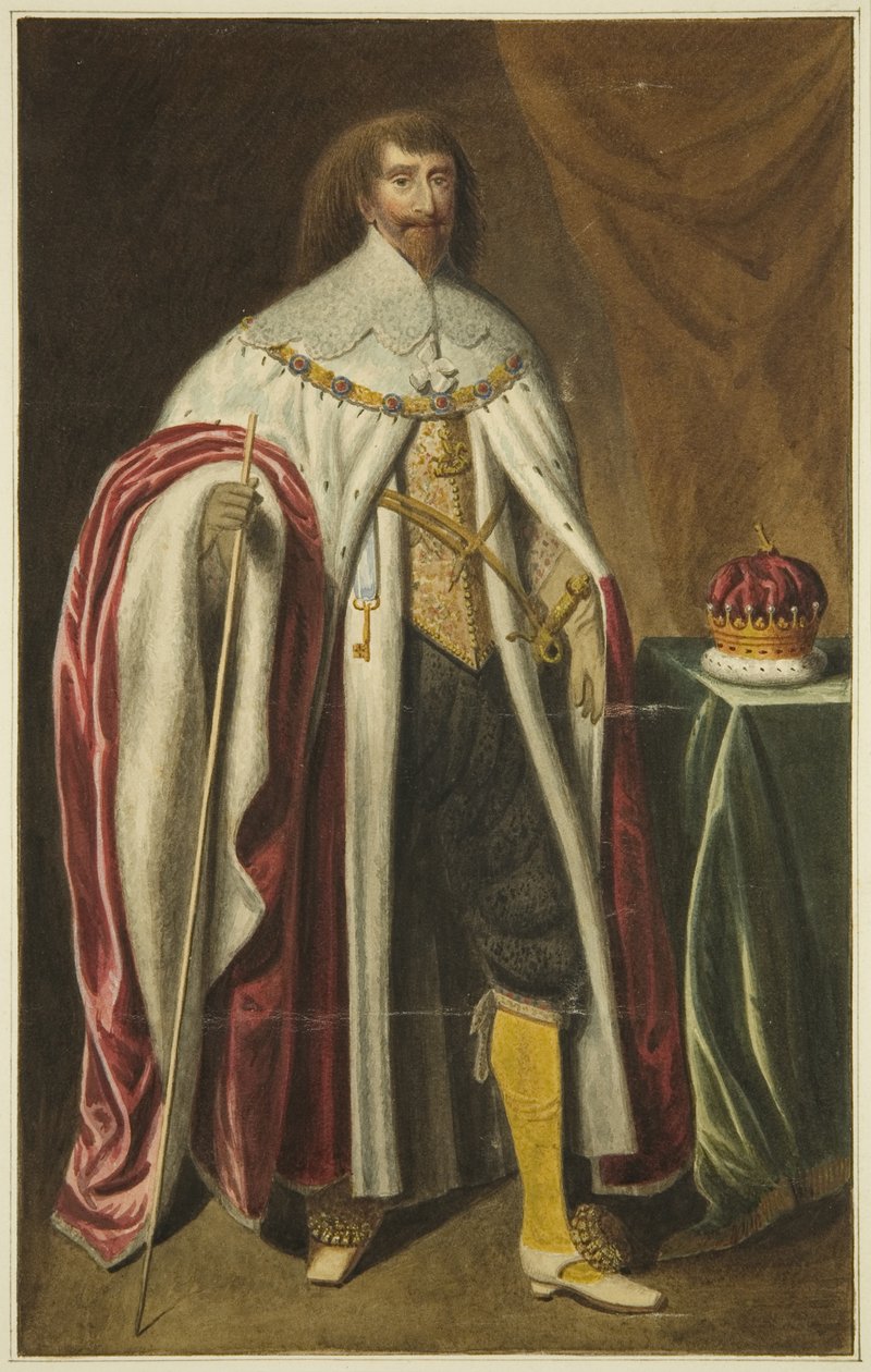 Portrét v Council House hraběte z Pembroke (tužka a akvarel na papíře) od Joseph Manning